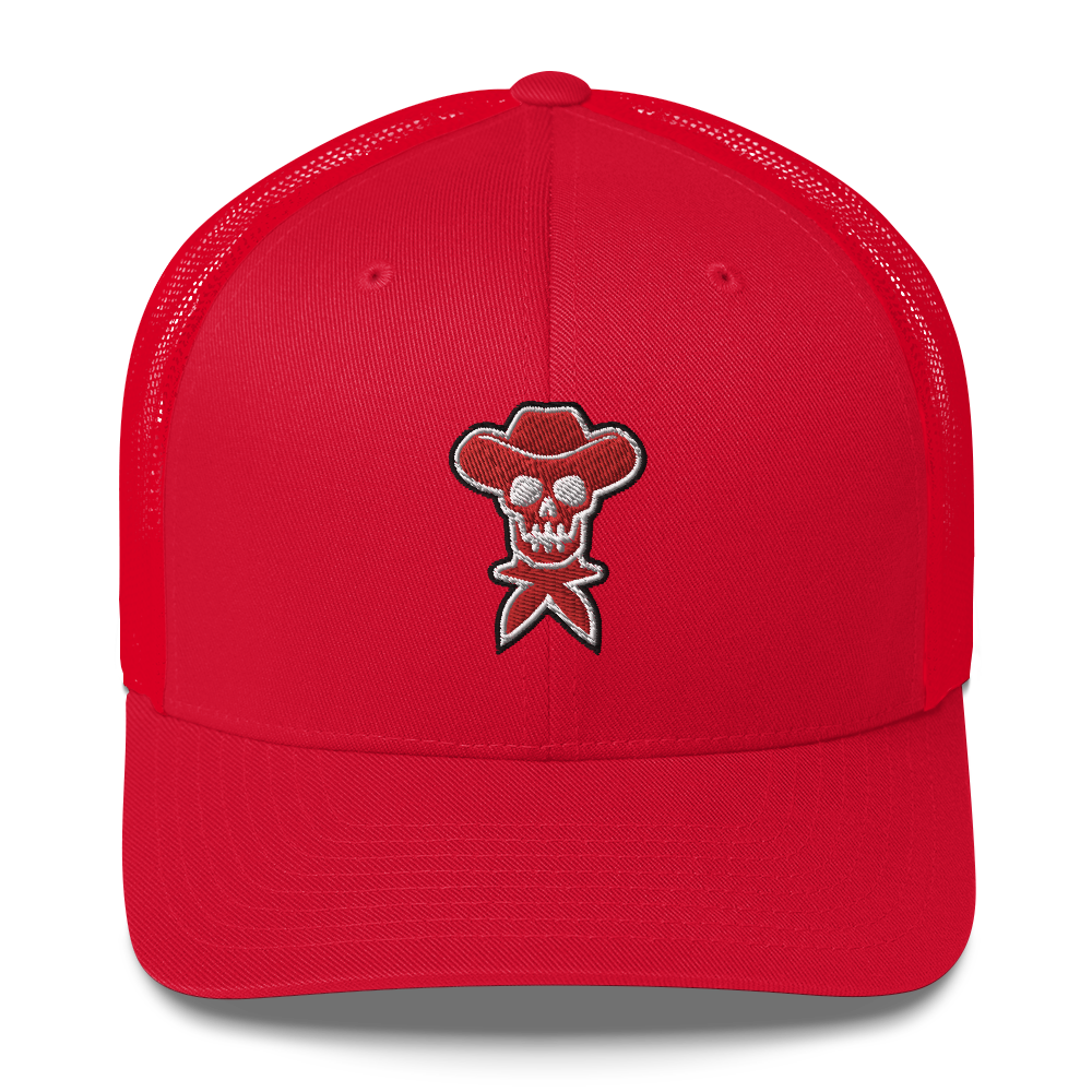 Rockstar Red Embroidered Trucker Hat