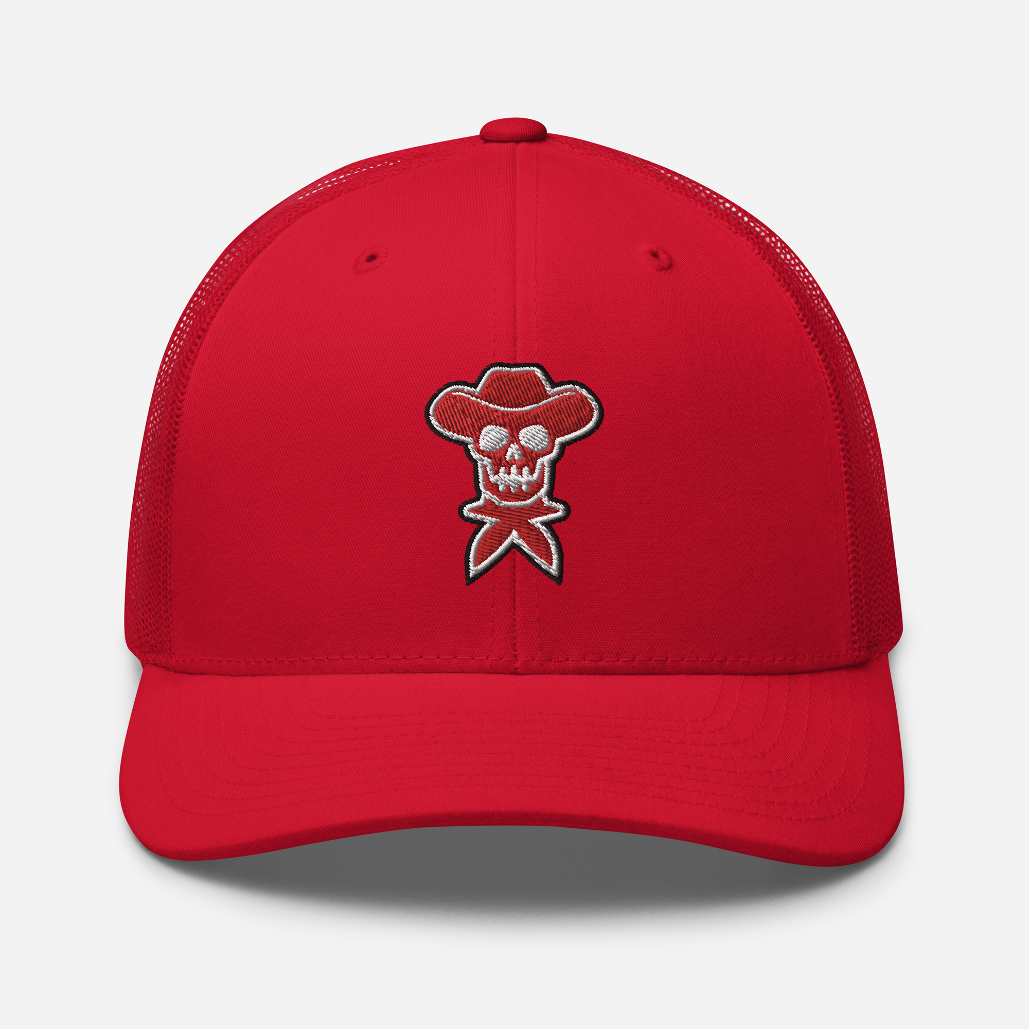 Rockstar Red Embroidered Trucker Hat