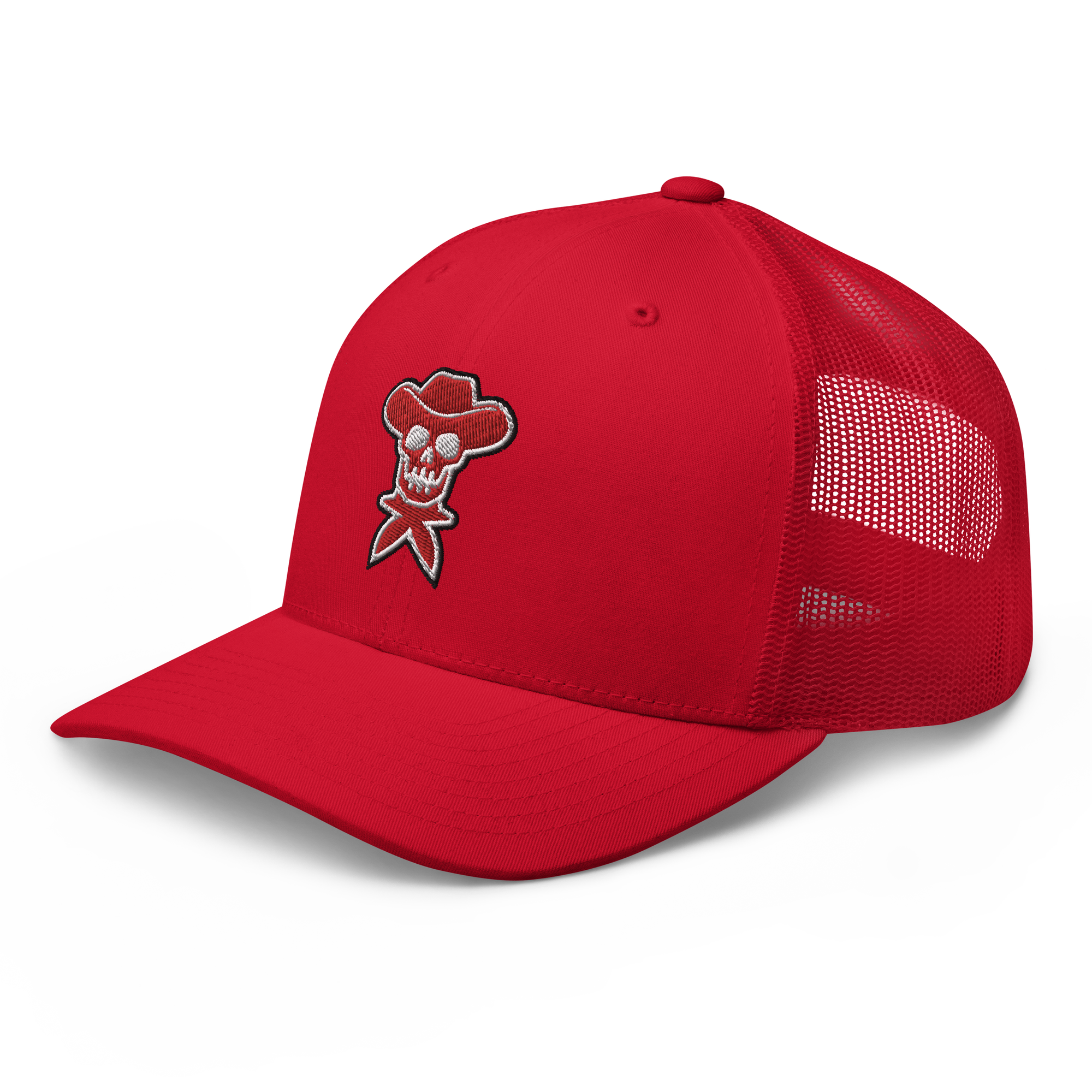 Rockstar Red Embroidered Trucker Hat