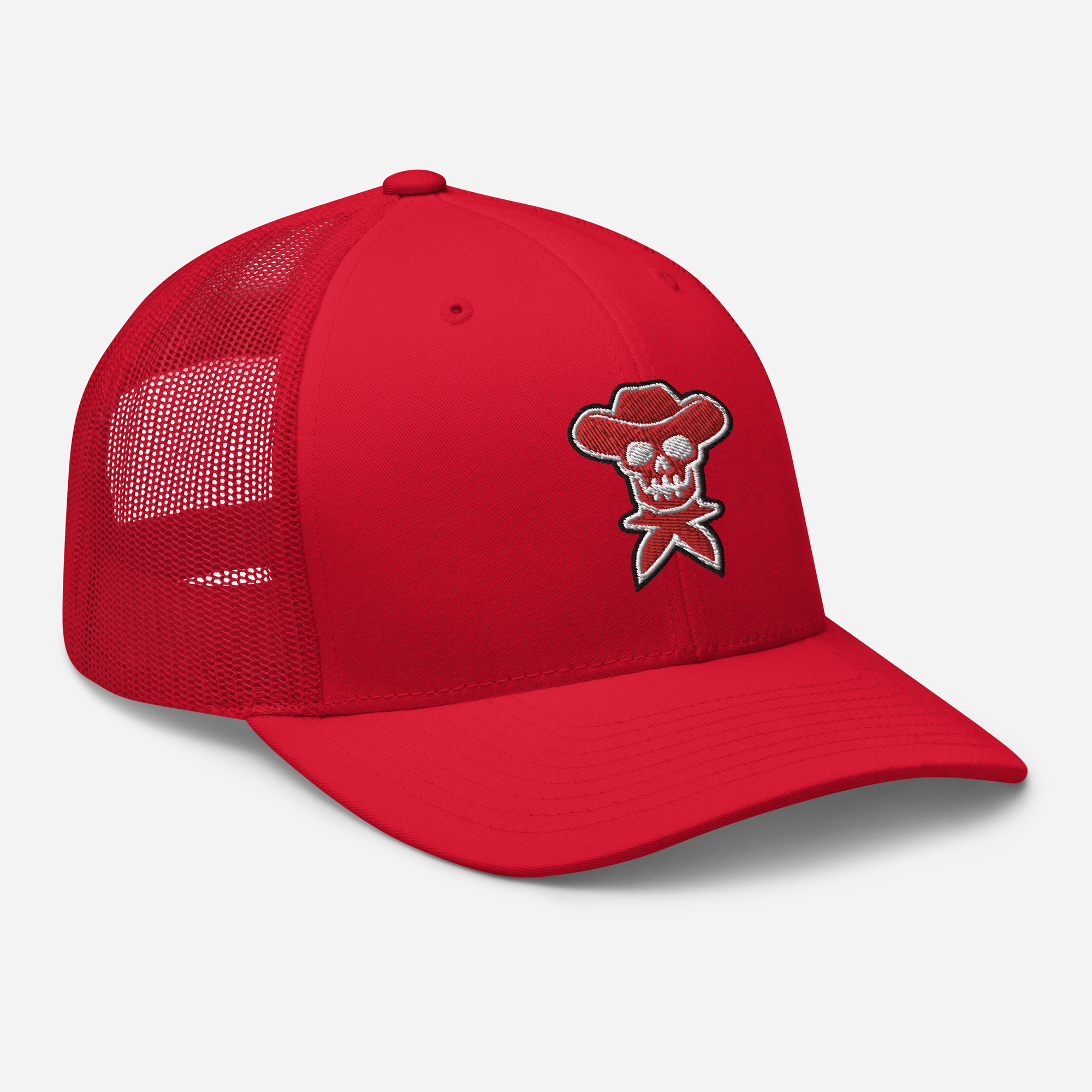 Rockstar Red Embroidered Trucker Hat