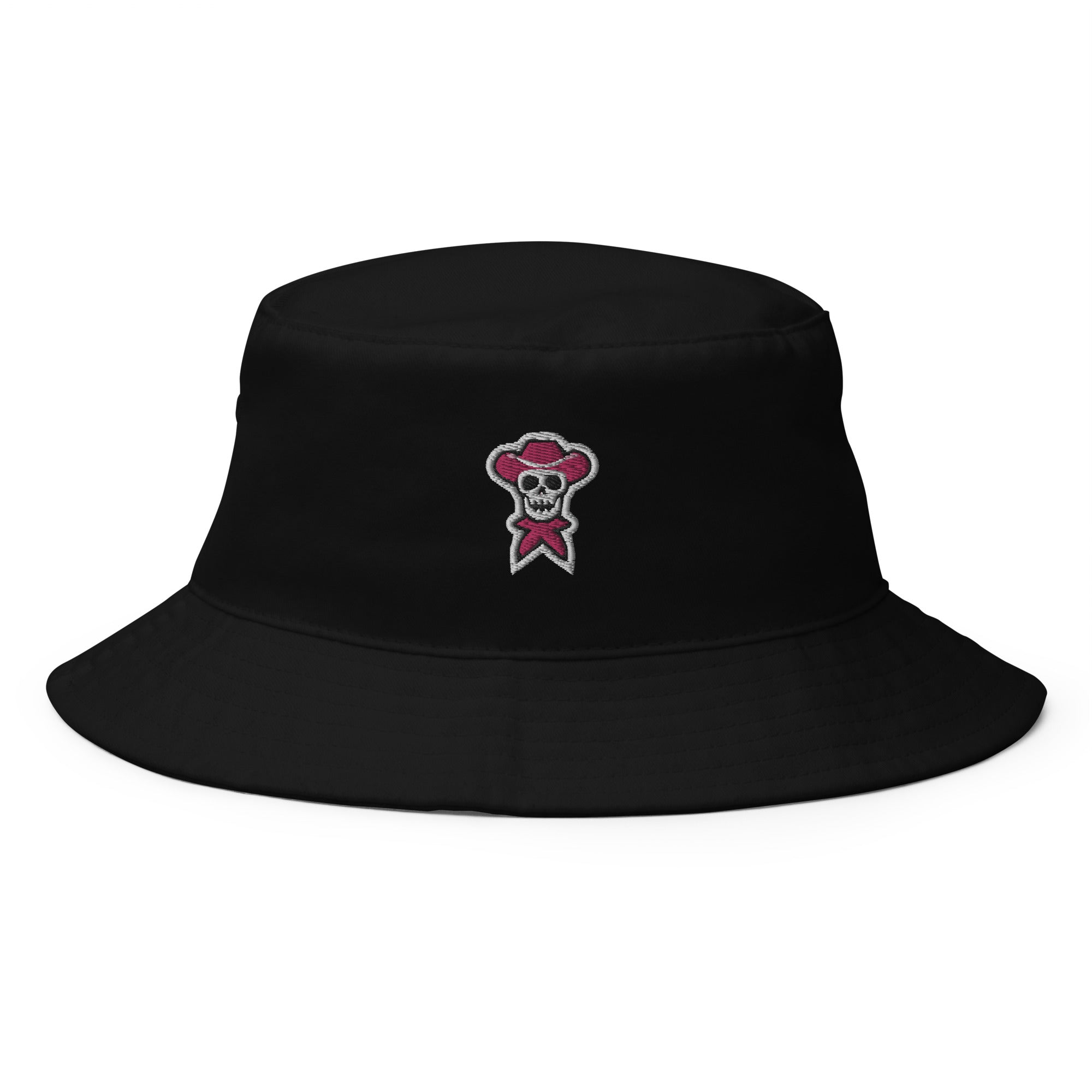 Pink Embroidered Bucket Hat - rockstarcowboy