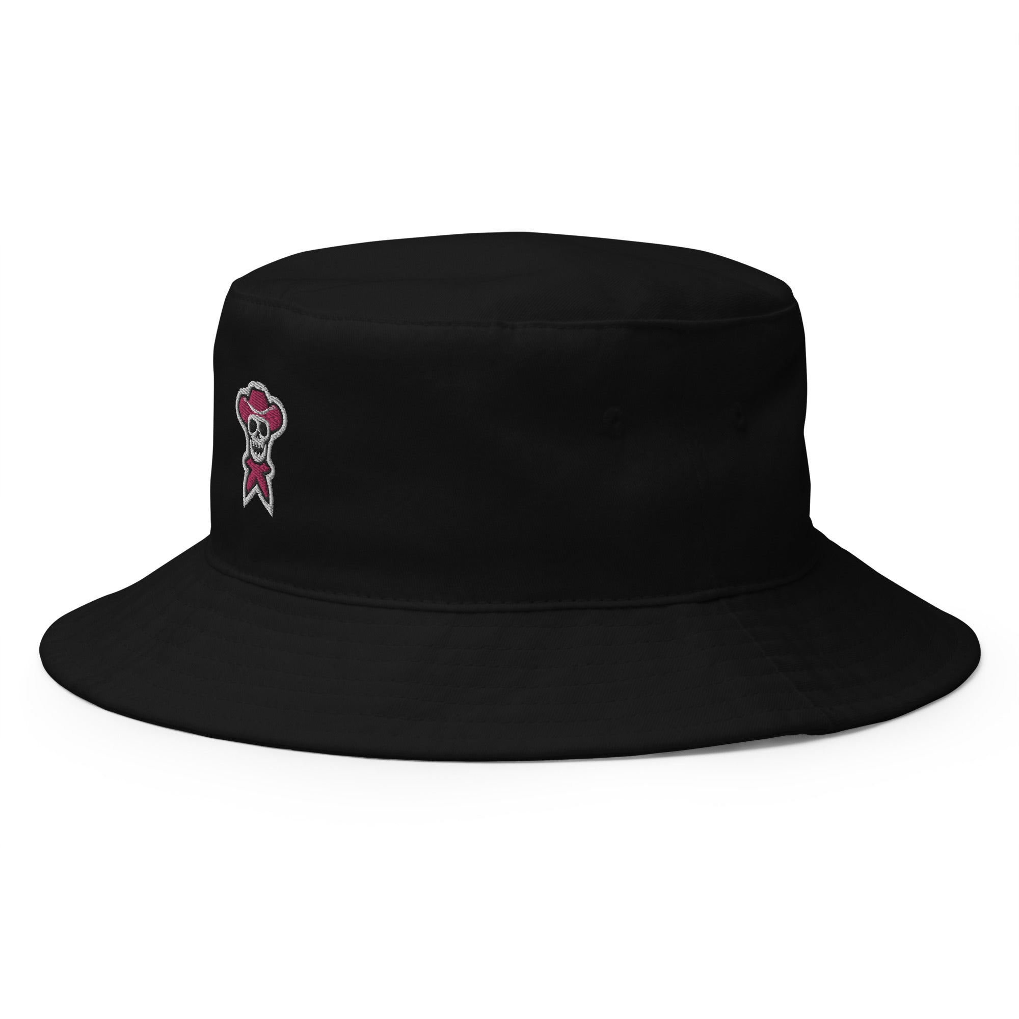 Pink Embroidered Bucket Hat - rockstarcowboy