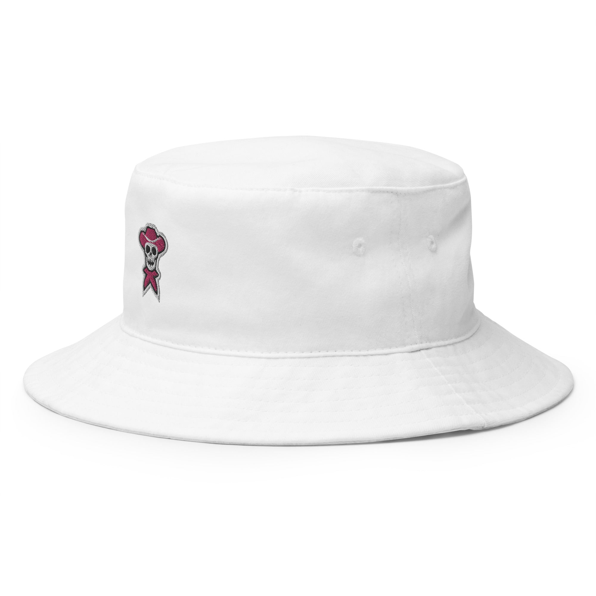 Pink Embroidered Bucket Hat - rockstarcowboy