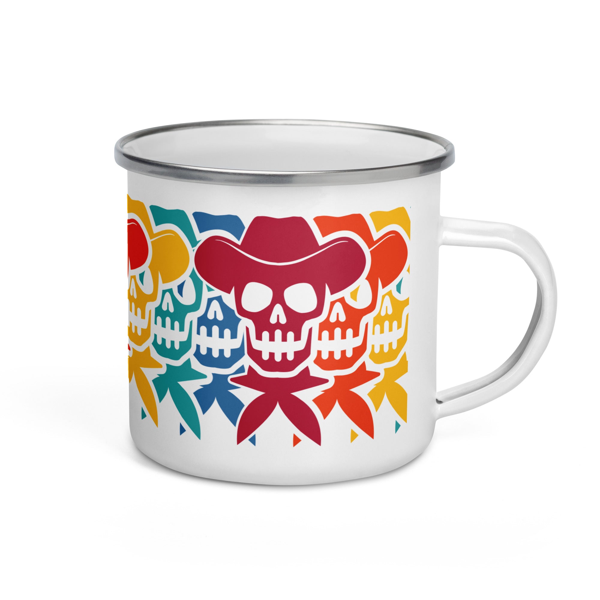 Graphic Enamel Mug - rockstarcowboy