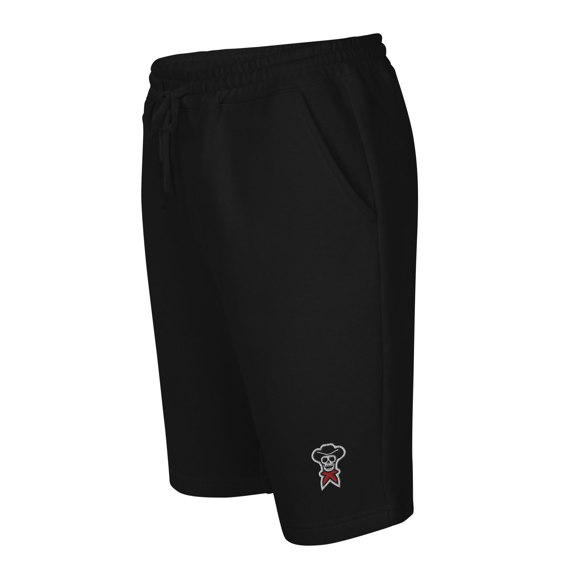 Men's Classic Embroidered  Fleece Shorts - rockstarcowboy