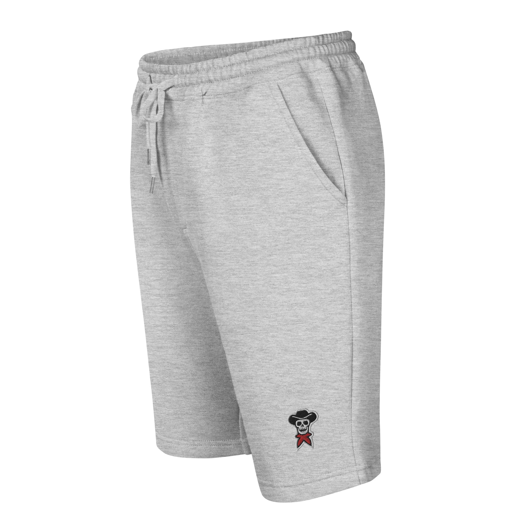 Men's Classic Embroidered  Fleece Shorts - rockstarcowboy