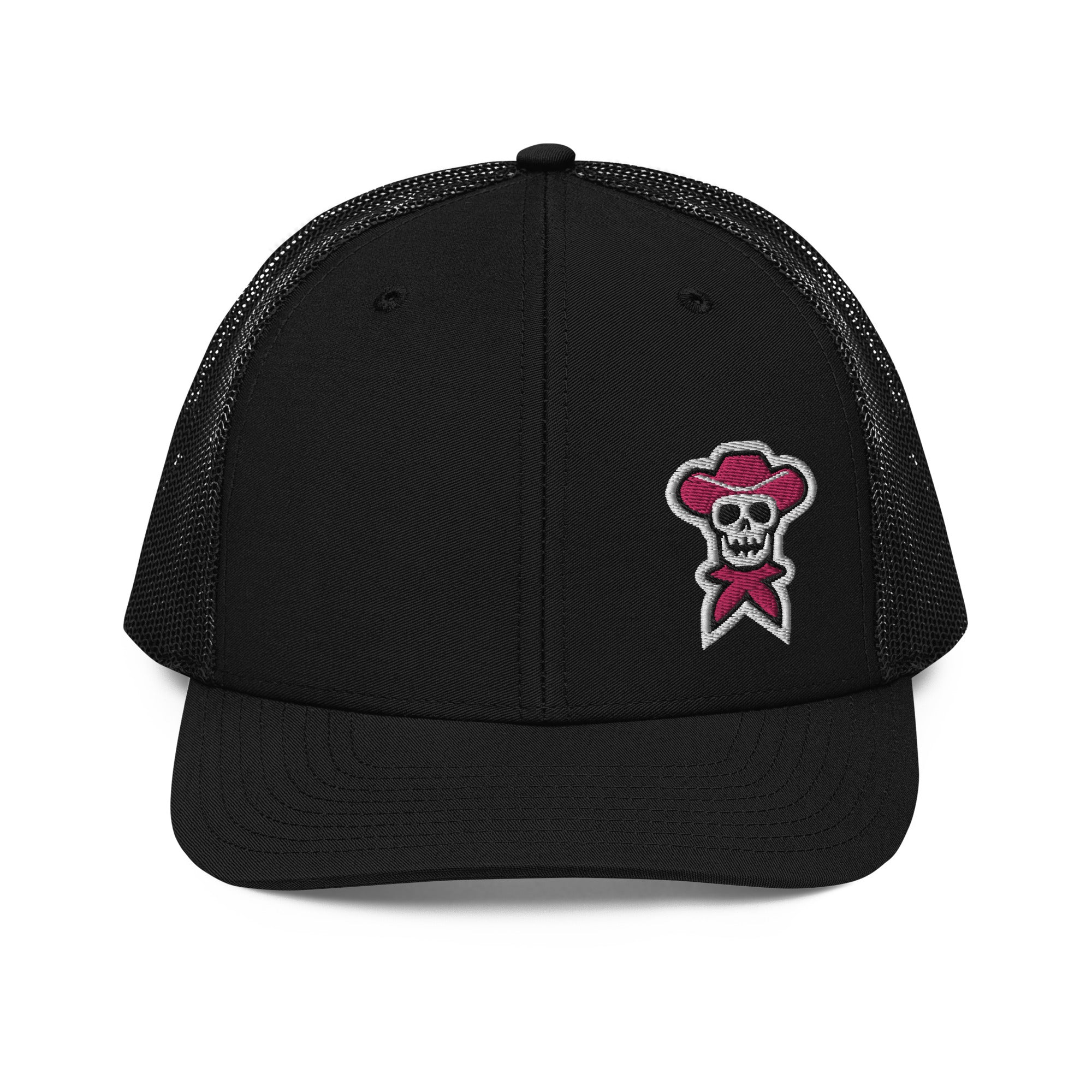 Pink Embroidered Trucker Hat - rockstarcowboy