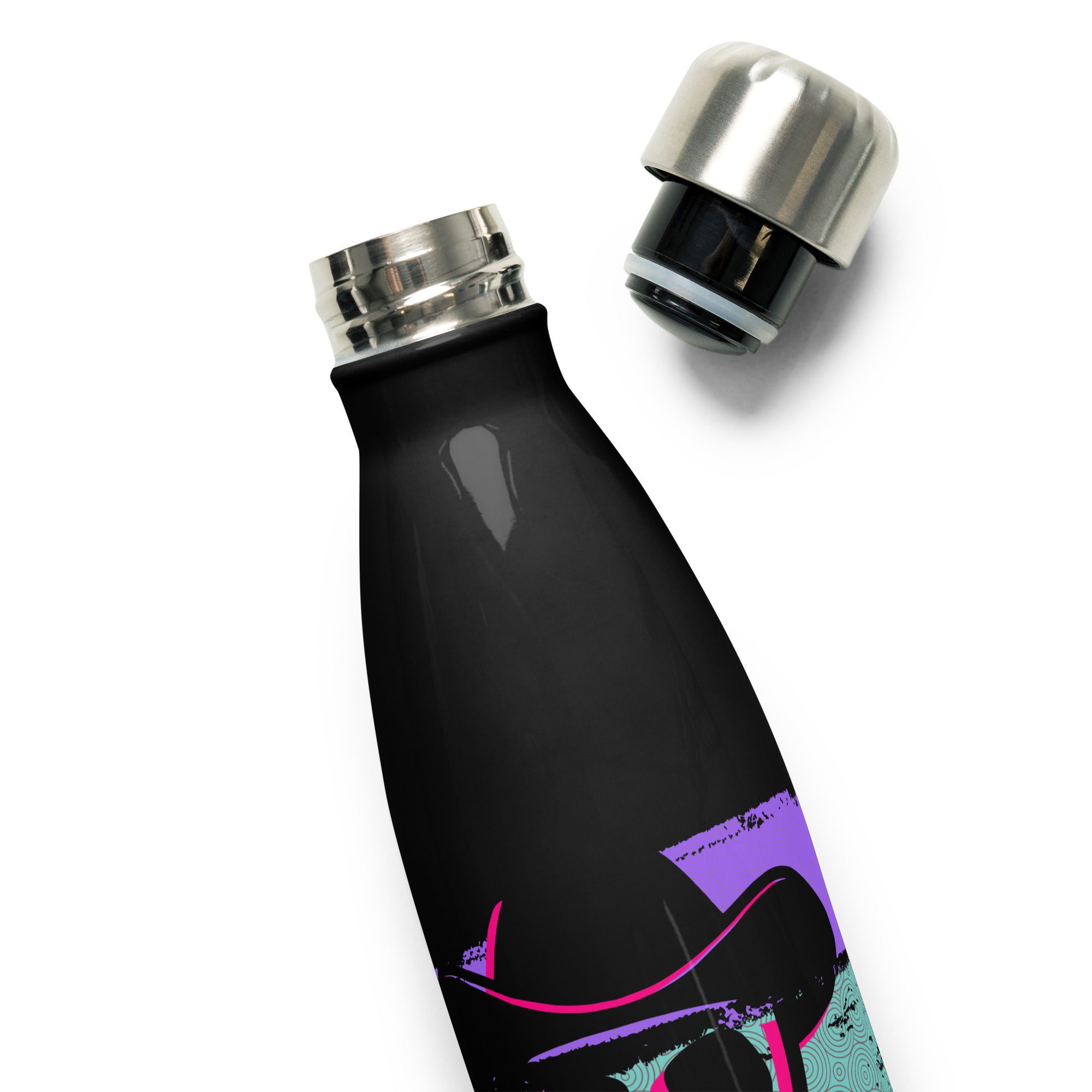 Graphic Stainless Steel Water Bottle - rockstarcowboy