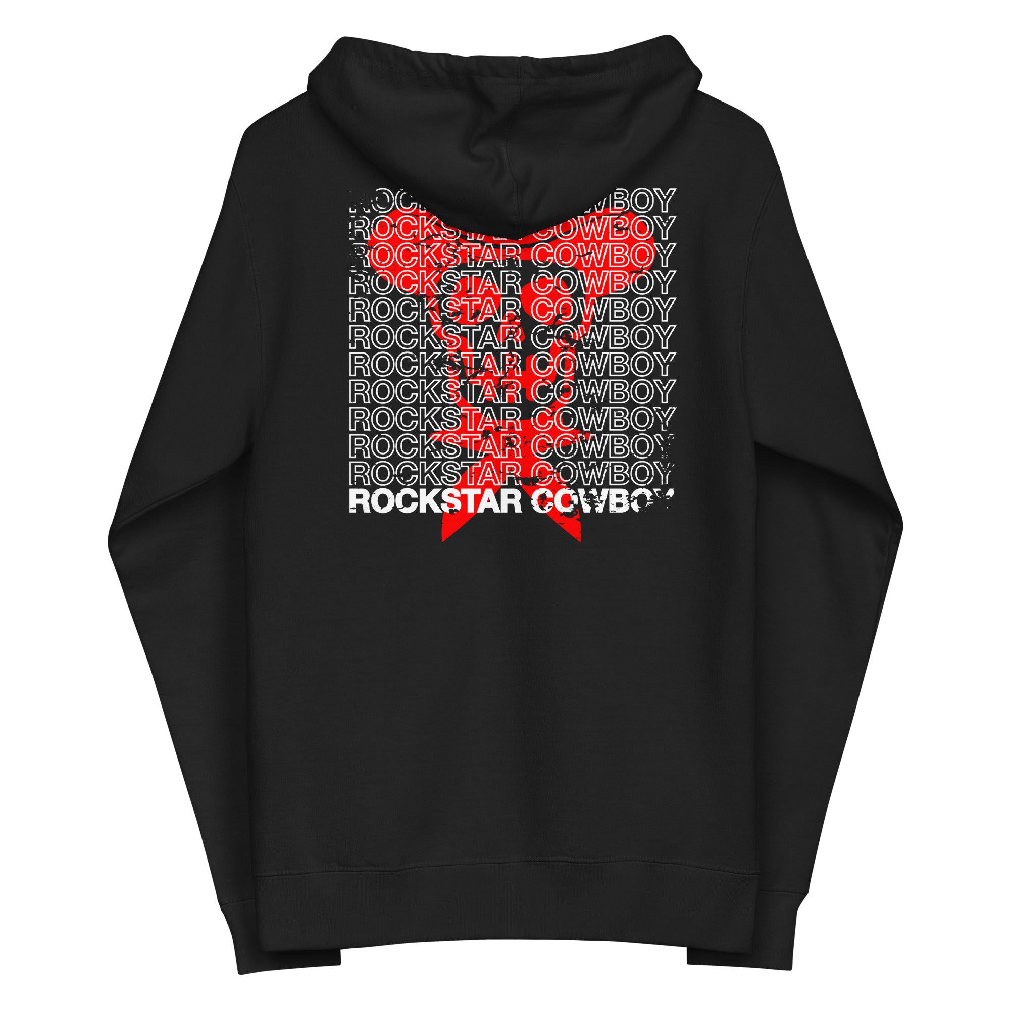 Official Premium Embroidered Fleece Zip up Hoodie w/ Graphic - rockstarcowboy