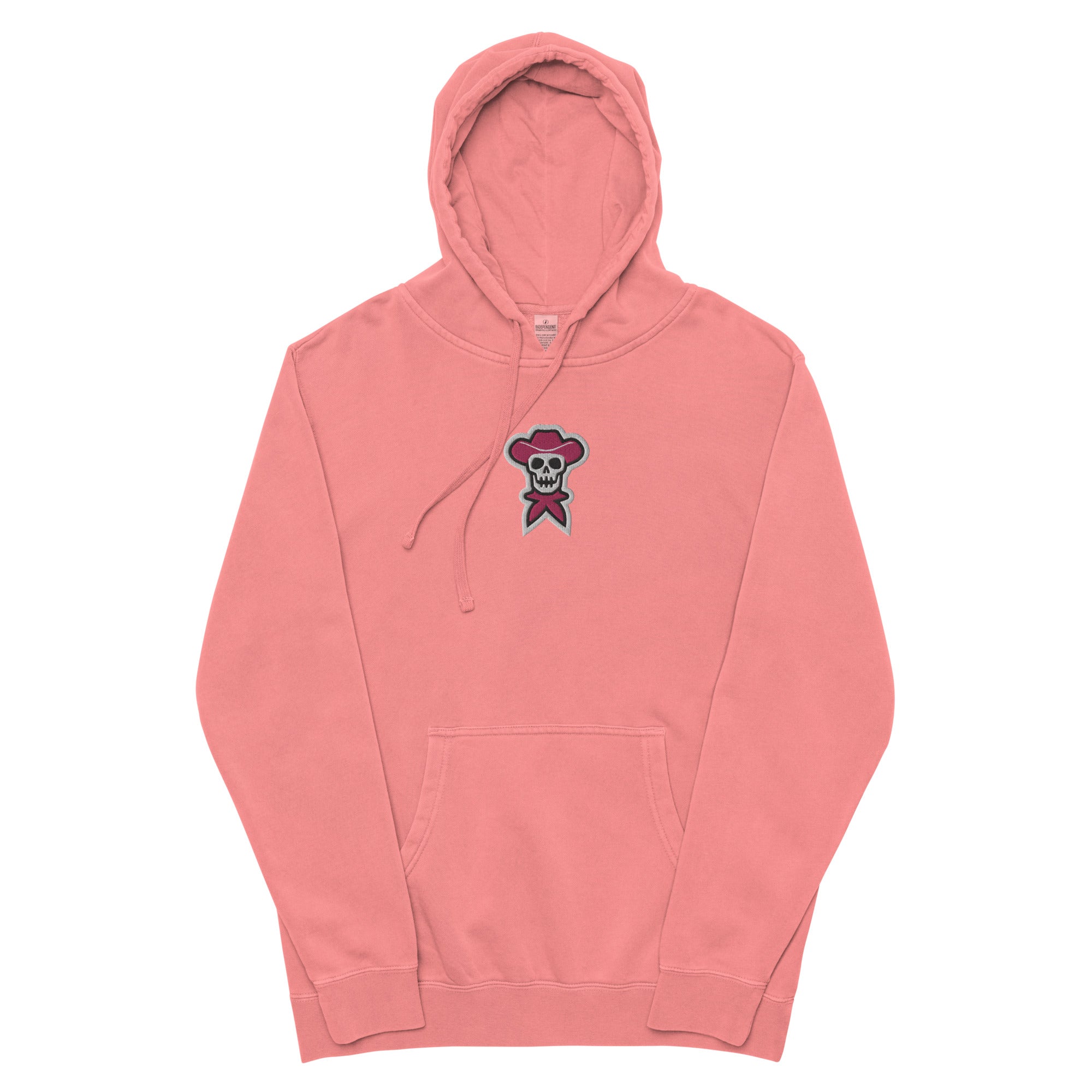 Pink Mark Embroidered Color-Dyed Hoodie - rockstarcowboy