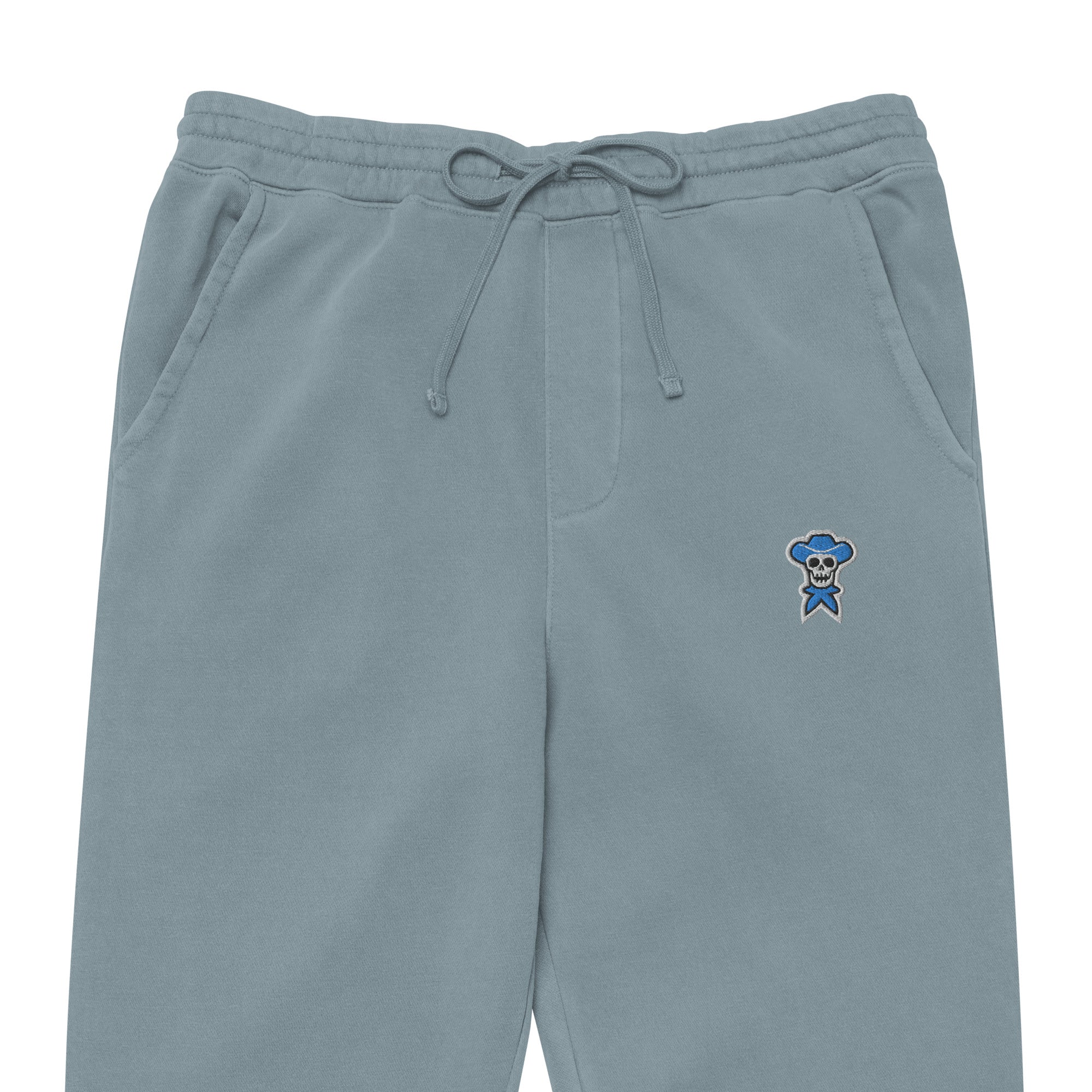 Aqua Mark Embroidered Color-Dyed Sweatpants - rockstarcowboy